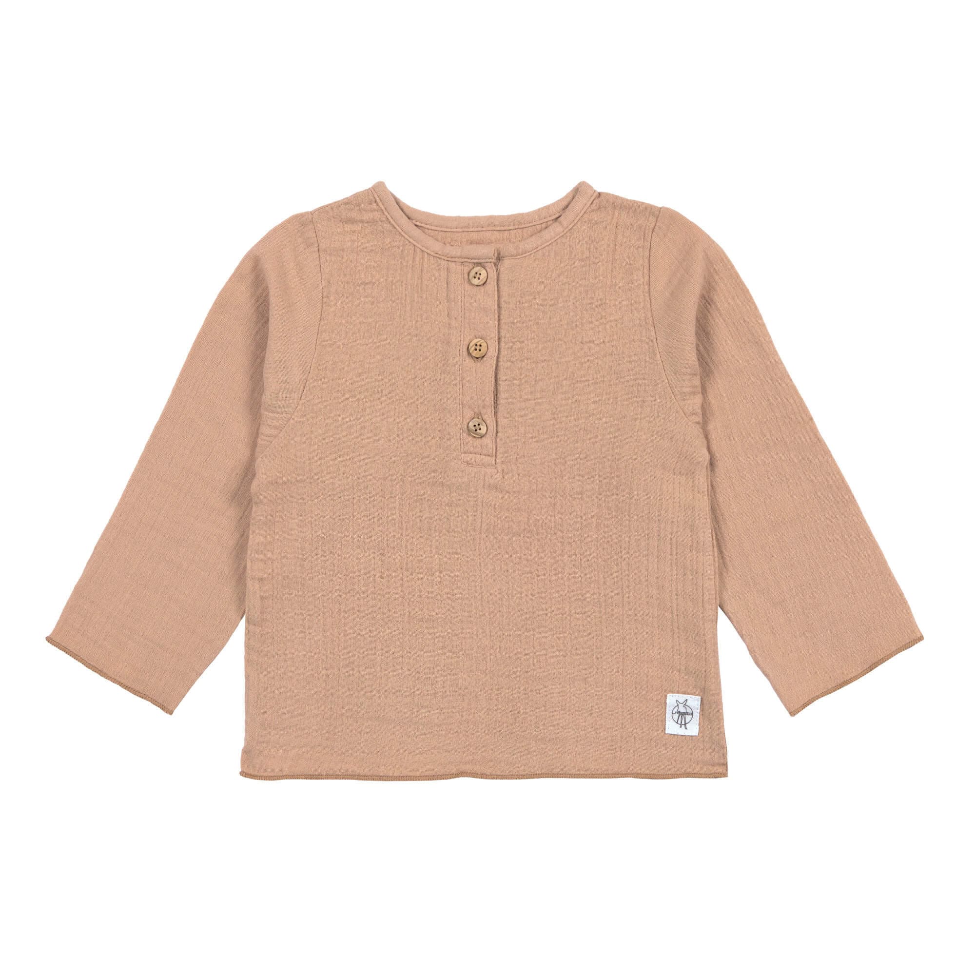 Musselin Langarmshirt - Bio Baumwolle, Orange