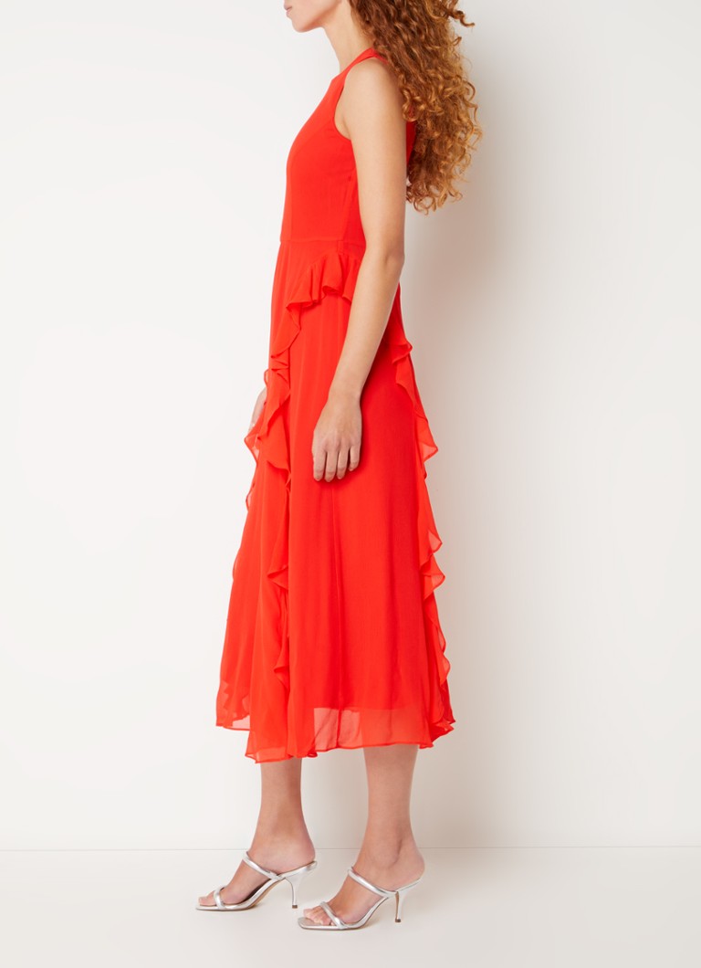 Rochie midi cu volane Nelli de la Whistles