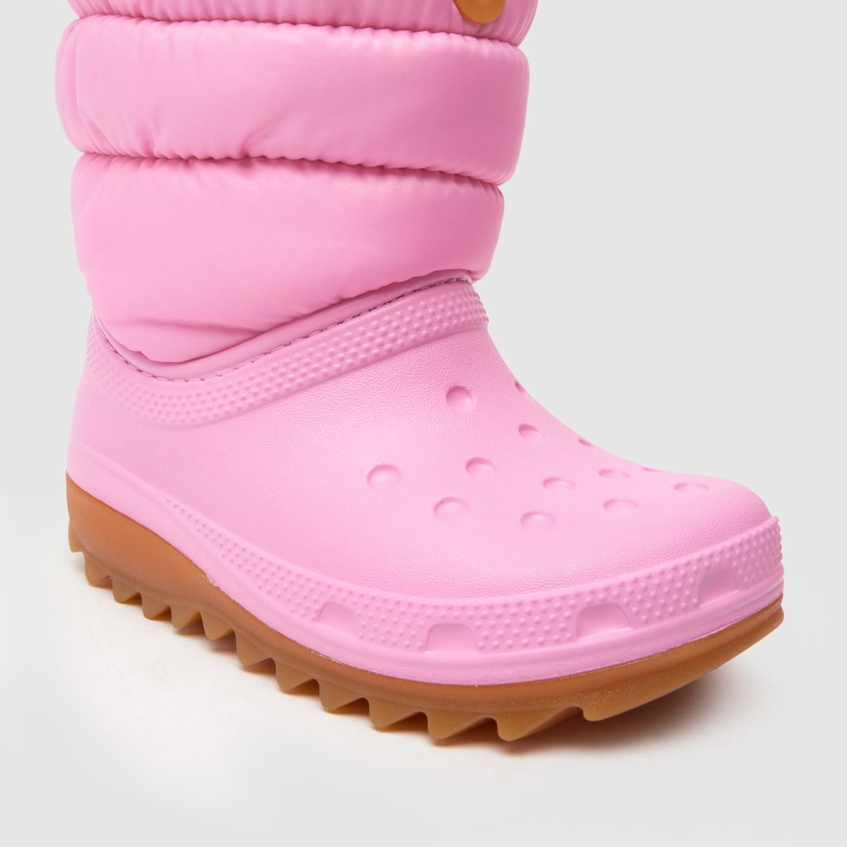 Crocs bledo roza klasični neo puff škornji za malčke za deklice