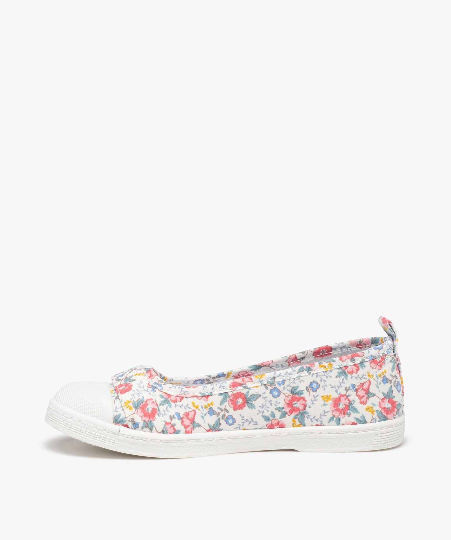 Ballerines fille en toile avec bout renforcé rose | GEMO