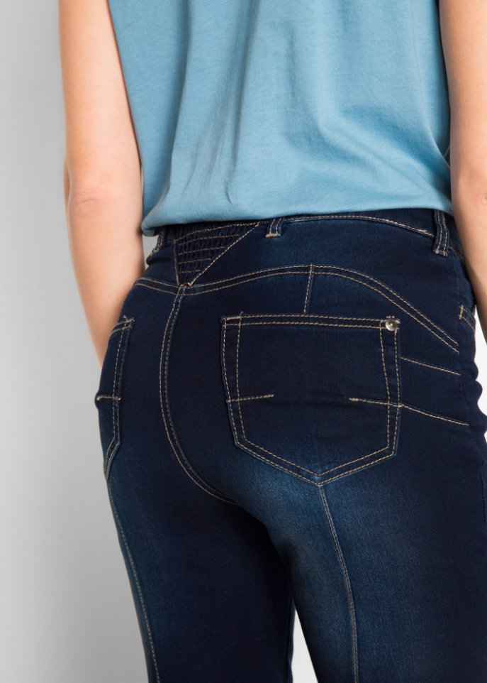 Super-Stretch-Push-Up-Jeans mit Bequembund, Bootcut