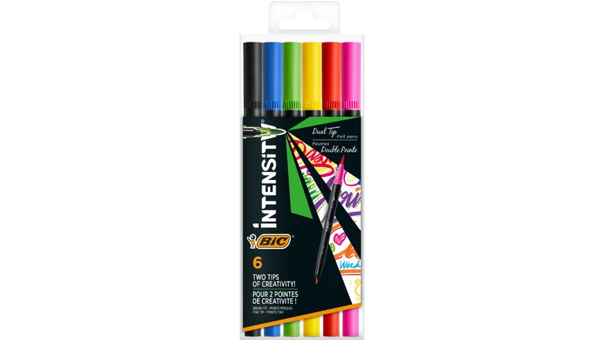 BIC Intensity Dual Filzstifte 6er Etui