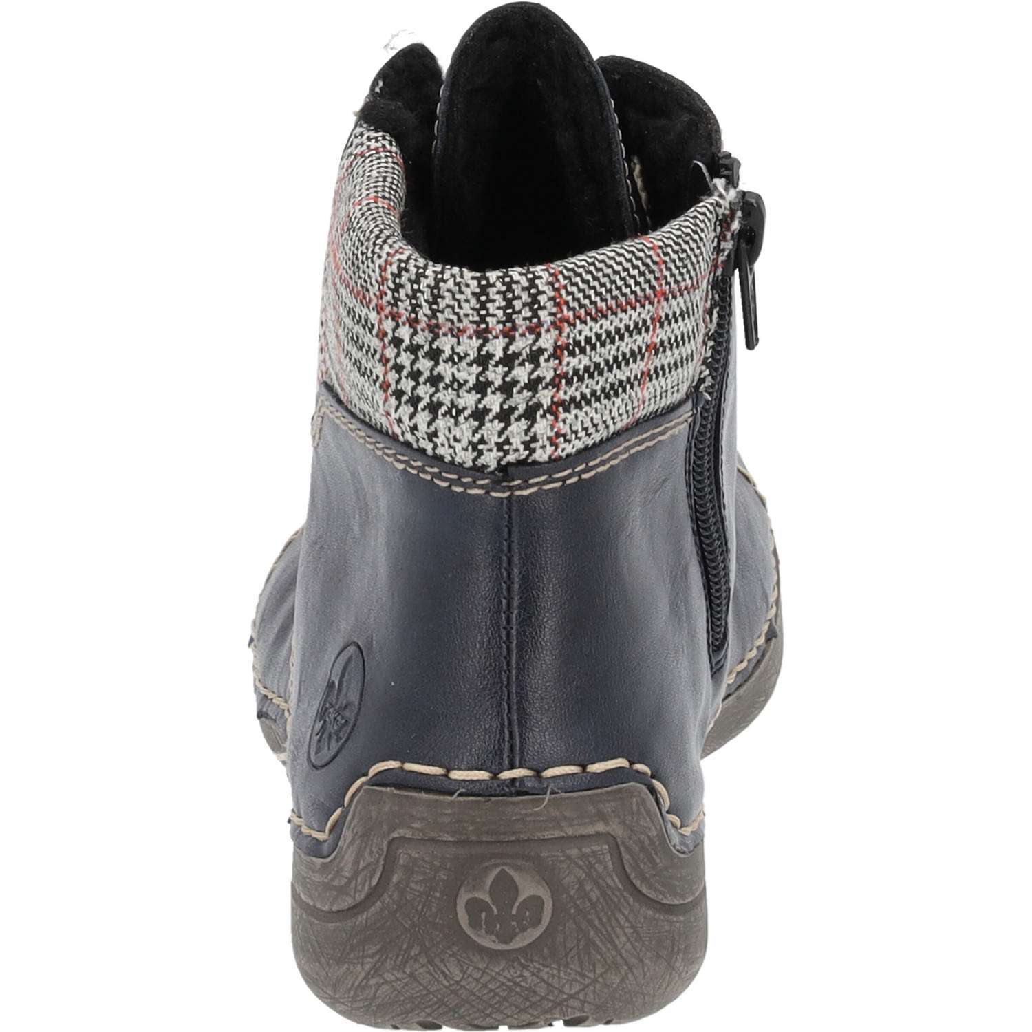 Rieker 52541, Schnürstiefel, Damen, ozean/grau-rost