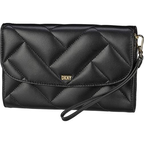 DKNY Abendtasche & Clutch Sidney Quilted Leather Wallet On Chain