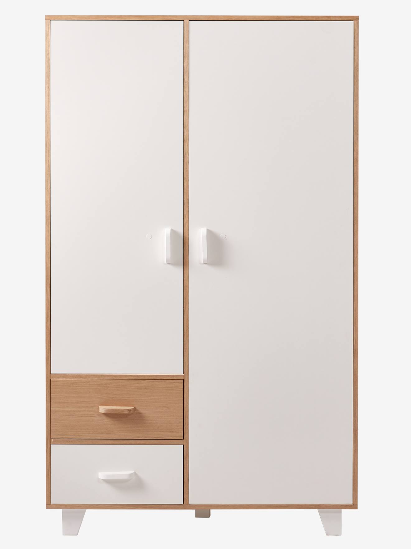 Vertbaudet Kinder Kleiderschrank HOPLA, 2 Türen - weiß