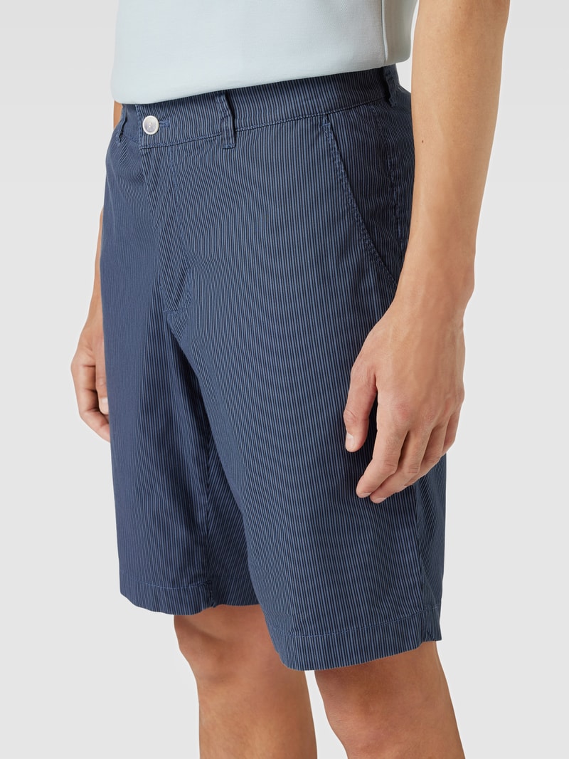 Bermudas mit französischen Eingrifftaschen Modell 'BOZEN' in dunkelblau