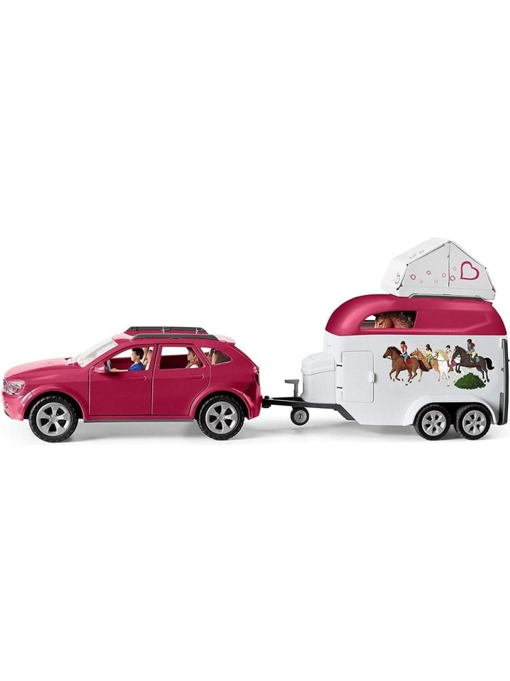 Schleich Horse Club Abenteuer mit Auto und Pferdeanhänger in Rosa ab 5 Jahre günstig kaufen onesize