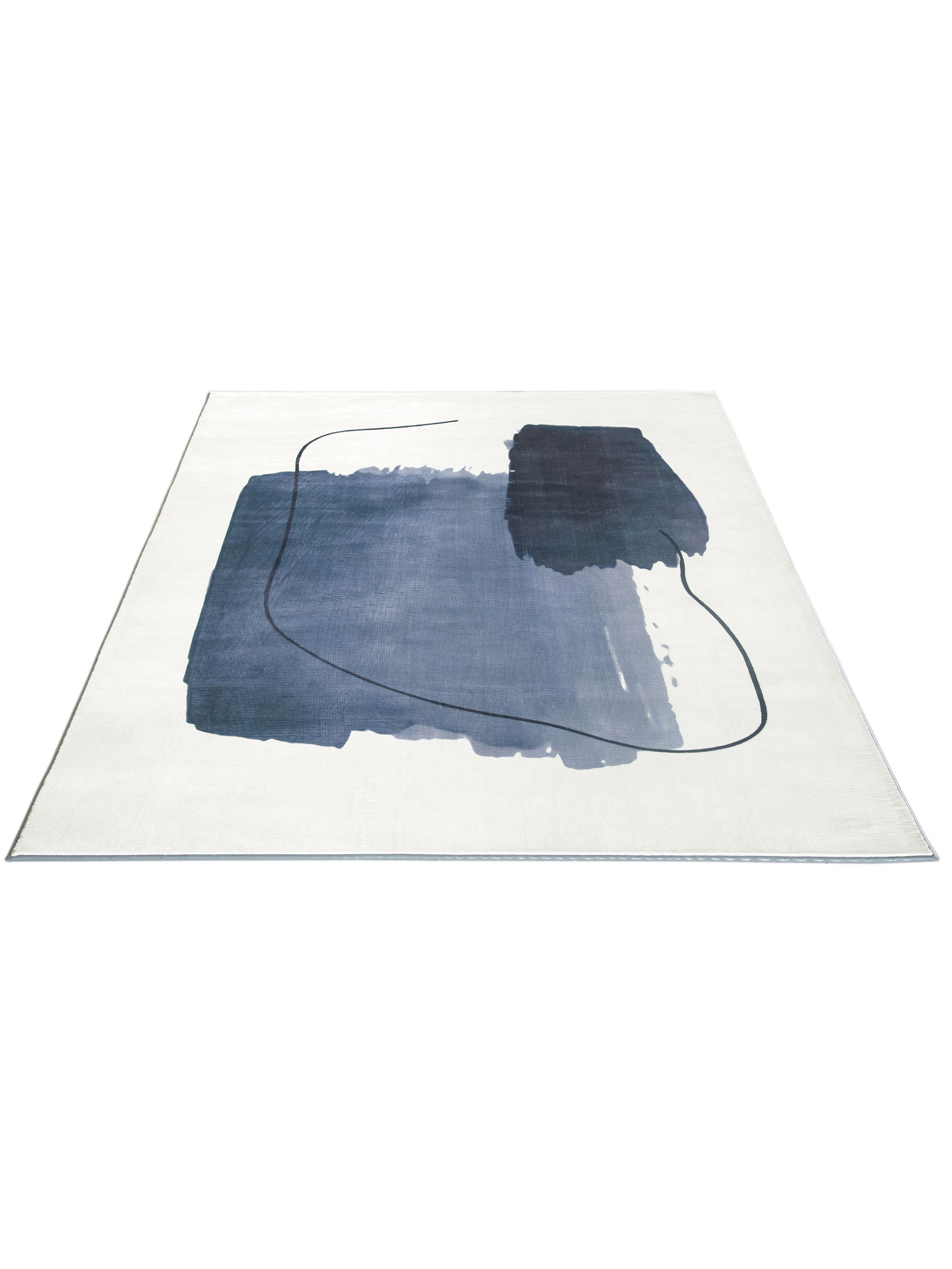 Challans Moderner Teppich, Blaugrau