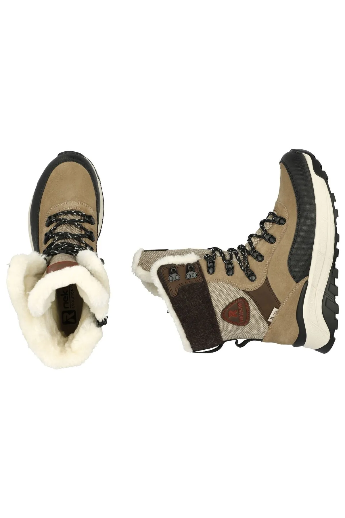 Rieker  Stiefelette - Braun - Flacher Absatz