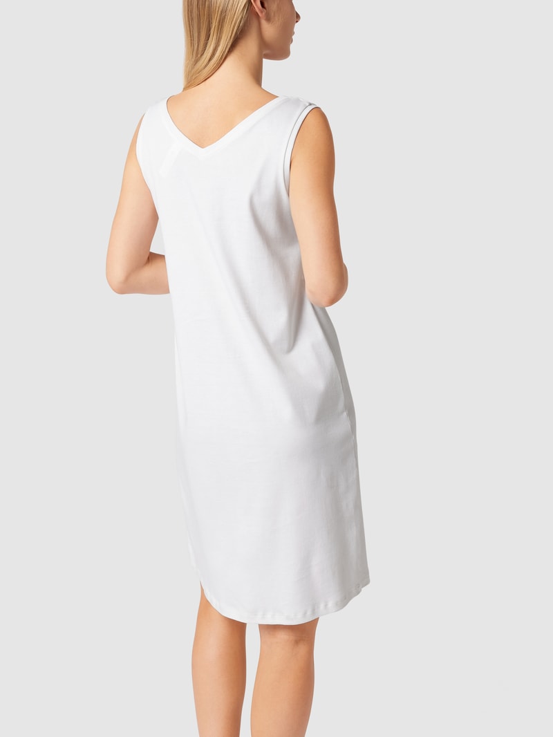Nachthemd aus merzerisierter Baumwolle Modell 'Pure Essence' in offwhite