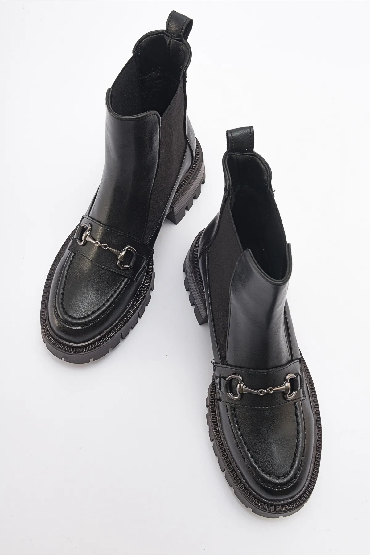 LuviShoes  VESPER Chelsea-Stiefel für Damen mit schwarzer Schnalle