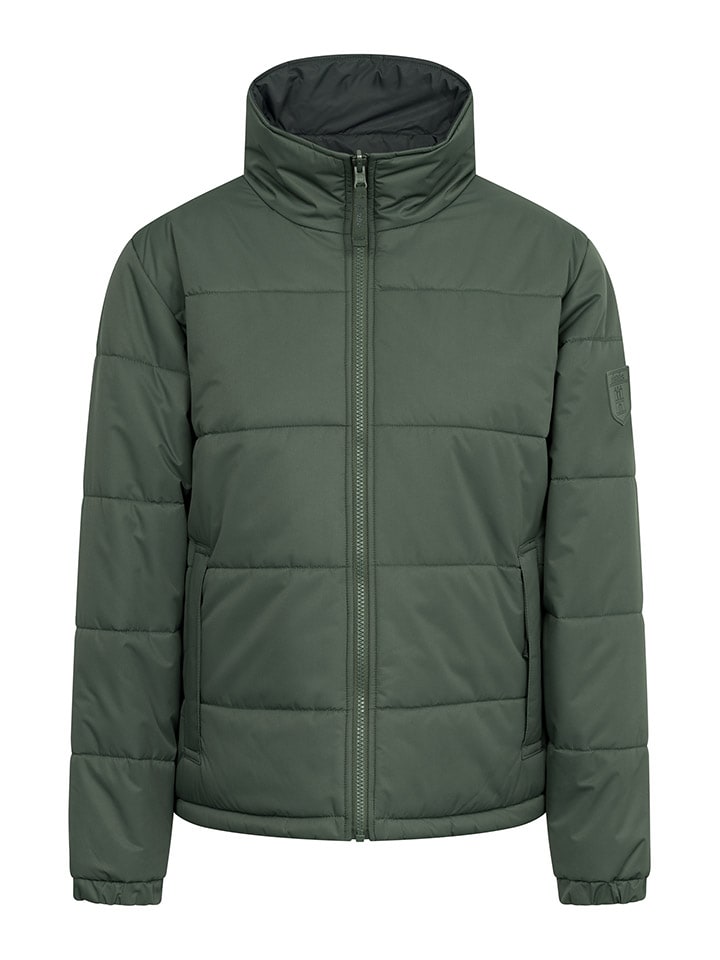 Derbe Wende-Regenjacke in Grün/ Dunkelblau günstig kaufen