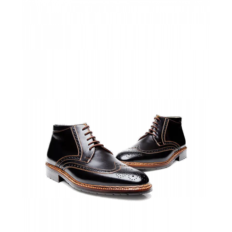 Heinrich Dinkelacker - Stiefeletten LUZERN FULL-BROGUE SC Kalbsleder - schwarz