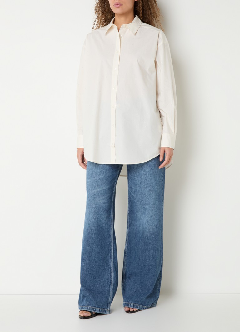 Mos Mosh  MMDanika oversized blouse met strass