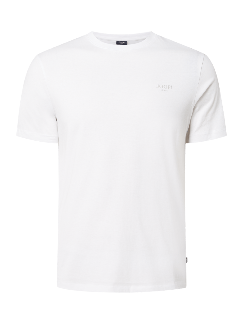 T-Shirt aus Baumwolle Modell 'Alphis' in weiß