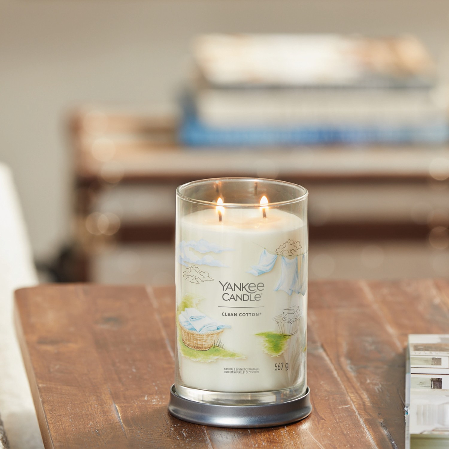 YANKEE CANDLE střední dóza Fresh Cotton