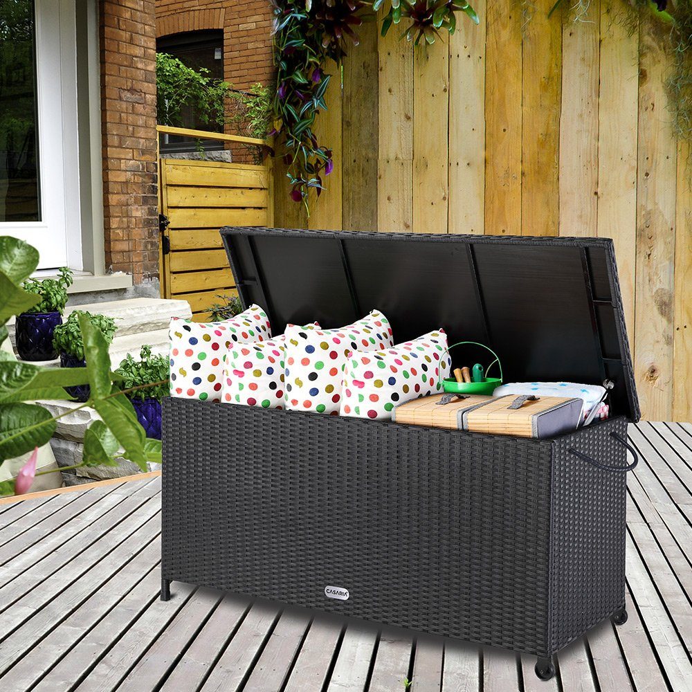 Casaria Auflagenbox, Aufbewahrungsbox UV beständig Wetterfest Garten