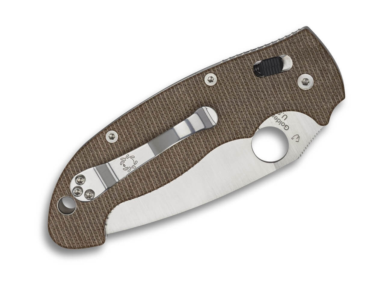 Manix 2 Brown Canvas Micarta CPM Cru-Wear PlainEdge