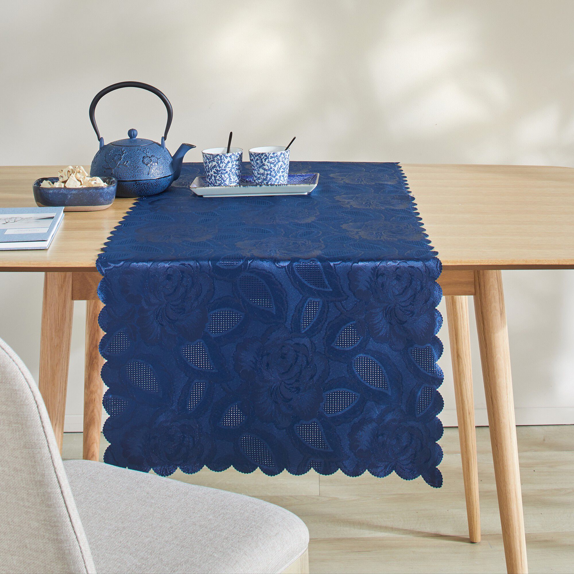 Nappe jacquard damassé