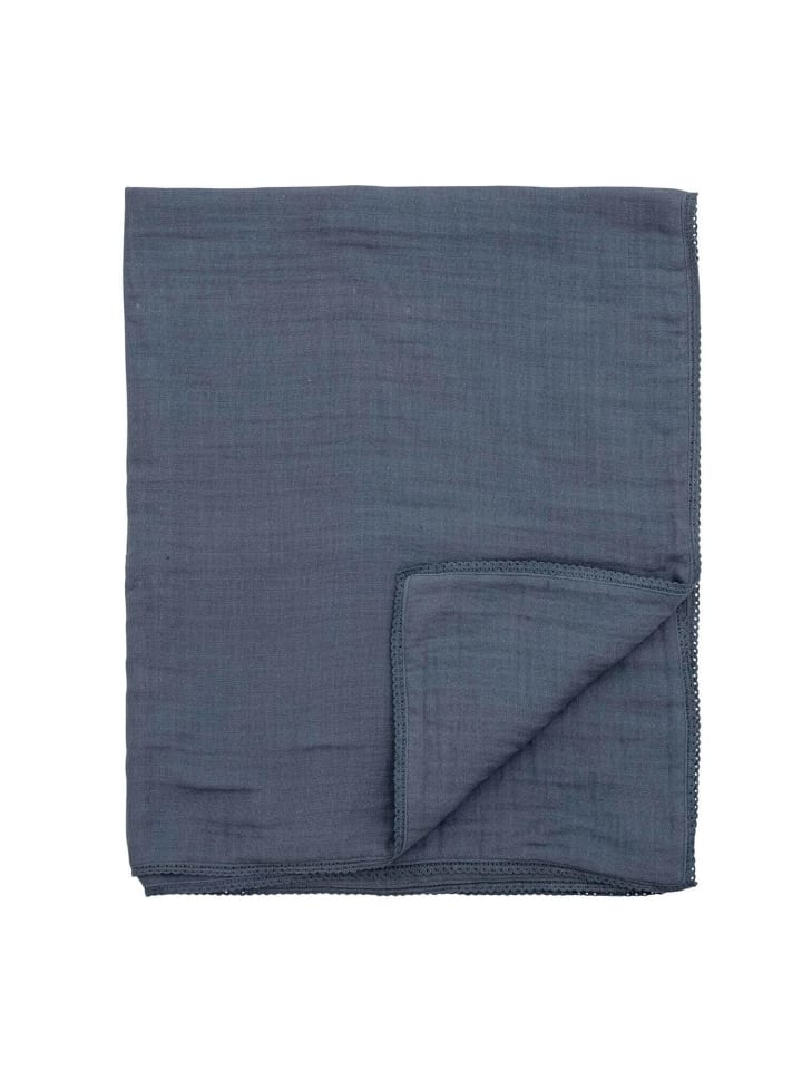 Bloomingville mini Wickeltuch Muslin in Blau günstig kaufen onesize