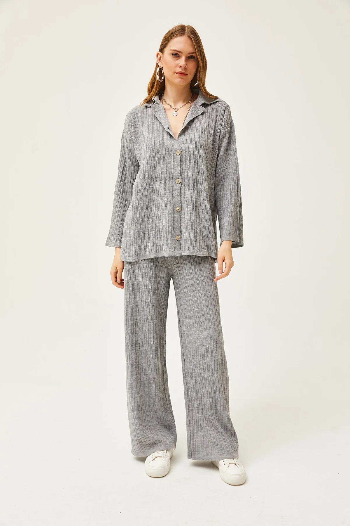 Olalook  Zweiteiler - Grau - Regular Fit