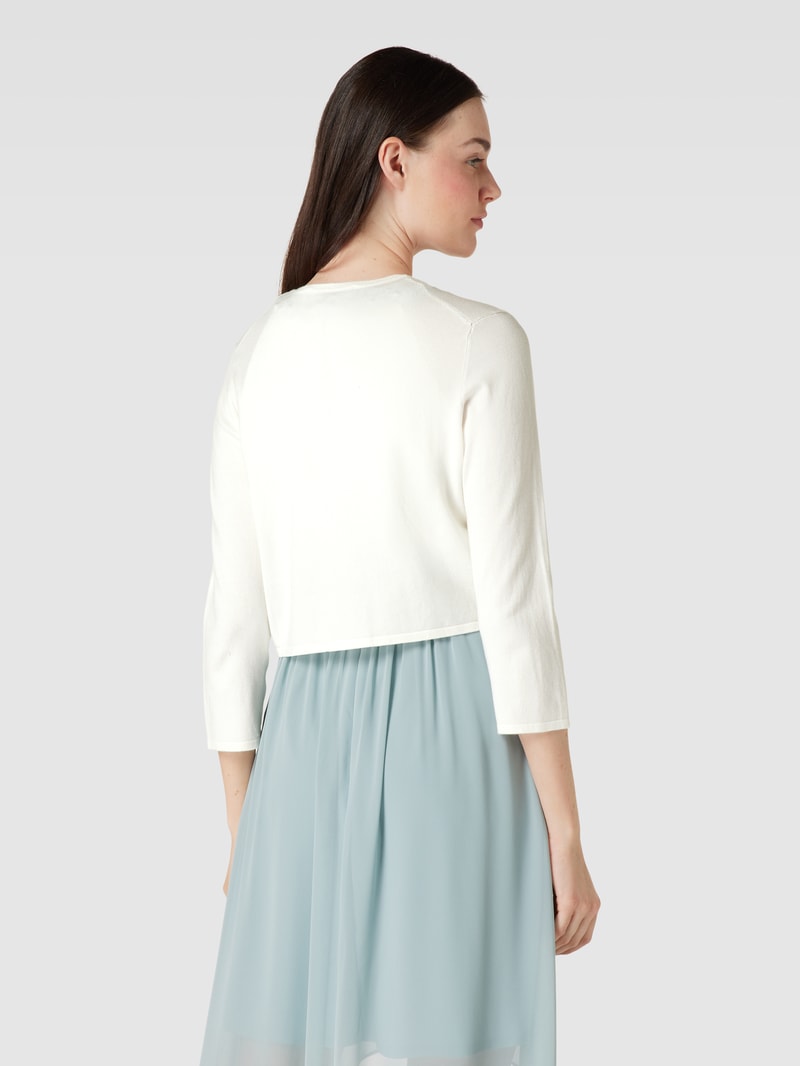 Bolero aus Viskose-Mix mit Hakenverschluss in offwhite