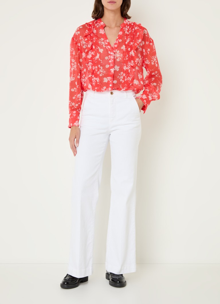 French Connection  Alessandra semi-transparante blouse met bloemenprint