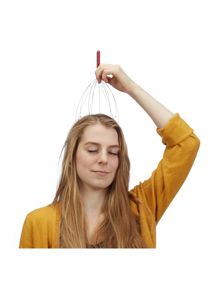 relaxdays 6x Kopfmassagegerät in Rot günstig kaufen onesize