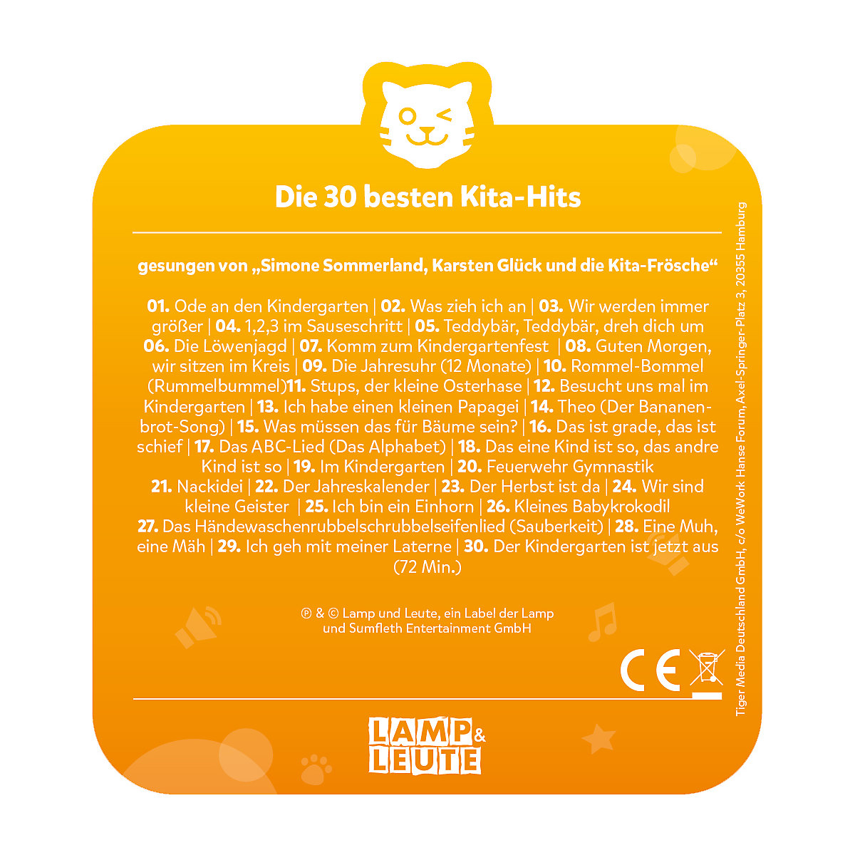 tigercard - Die 30 Besten: Die 30 Besten Kita-Hits