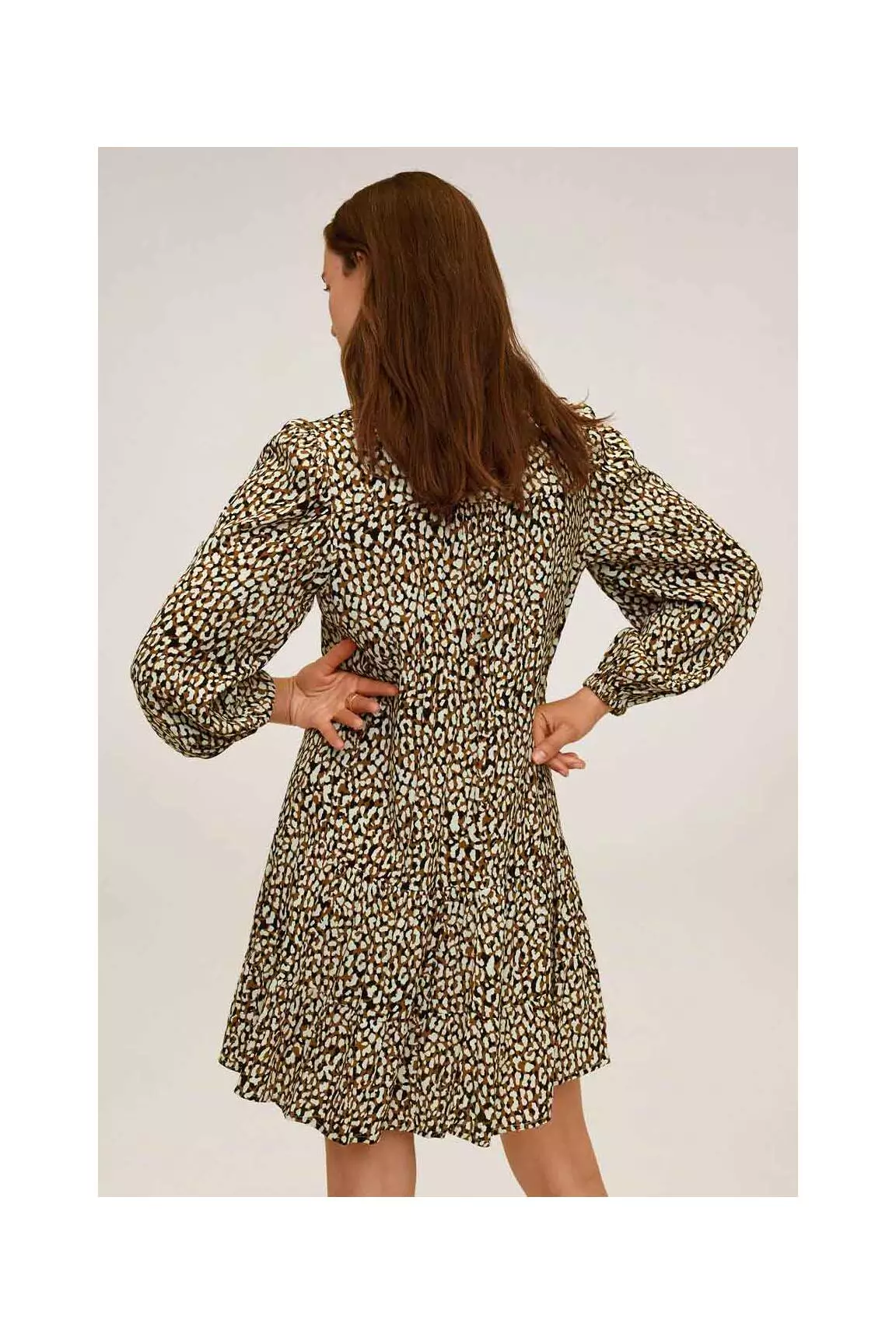 Mango Robes Courtes Femme couleur marron