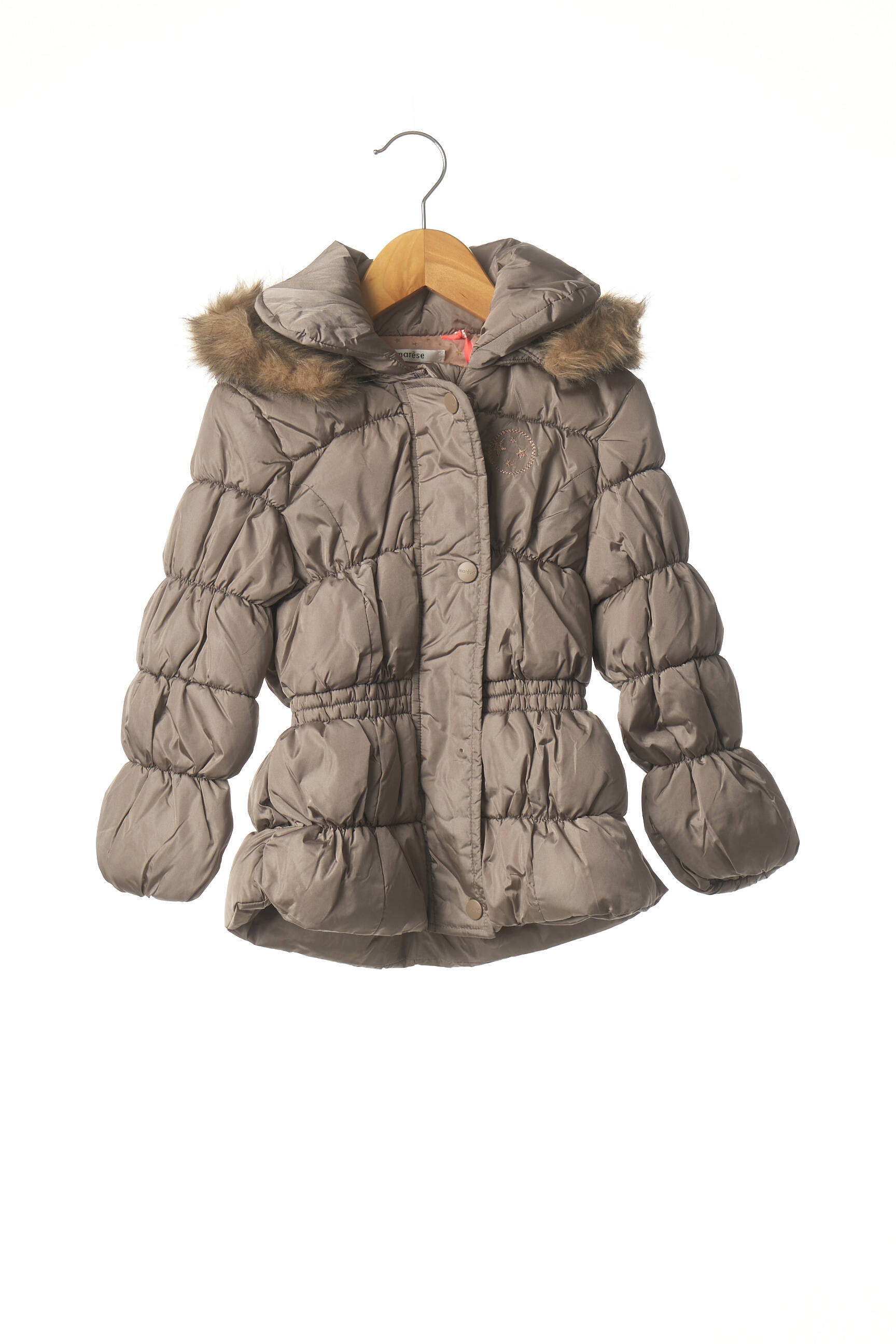 Marese Doudounes Fille couleur gris