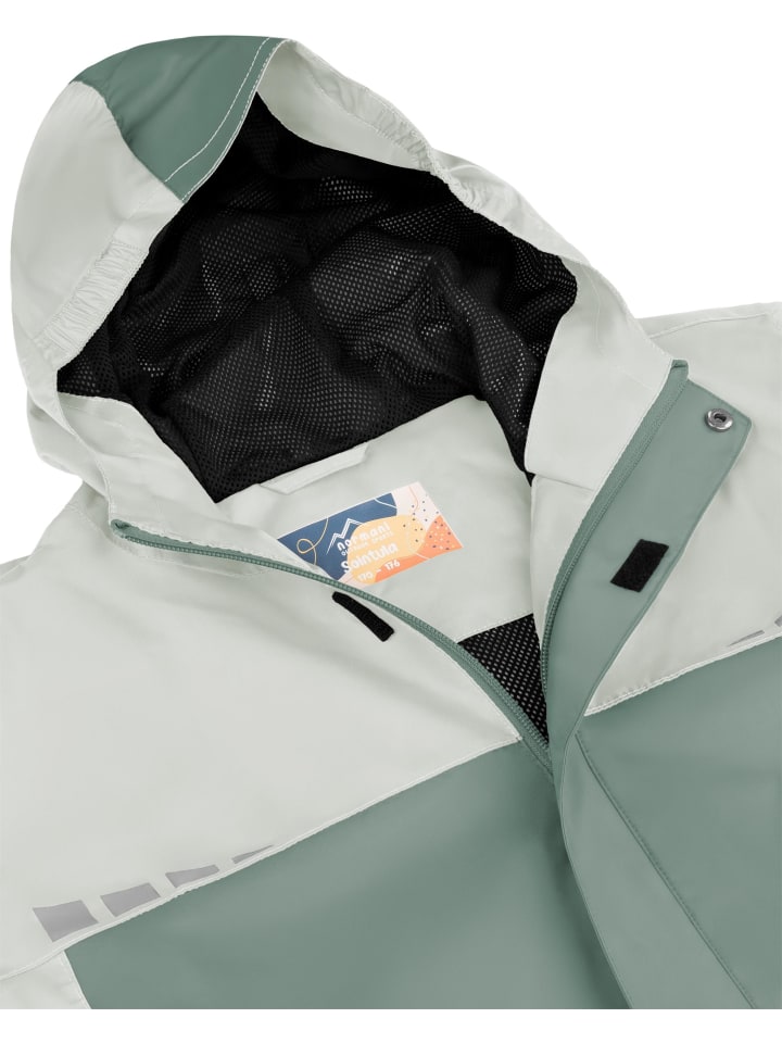 Normani Outdoor Sports Kinder Regenjacke Sointula in Stone/Beige günstig kaufen