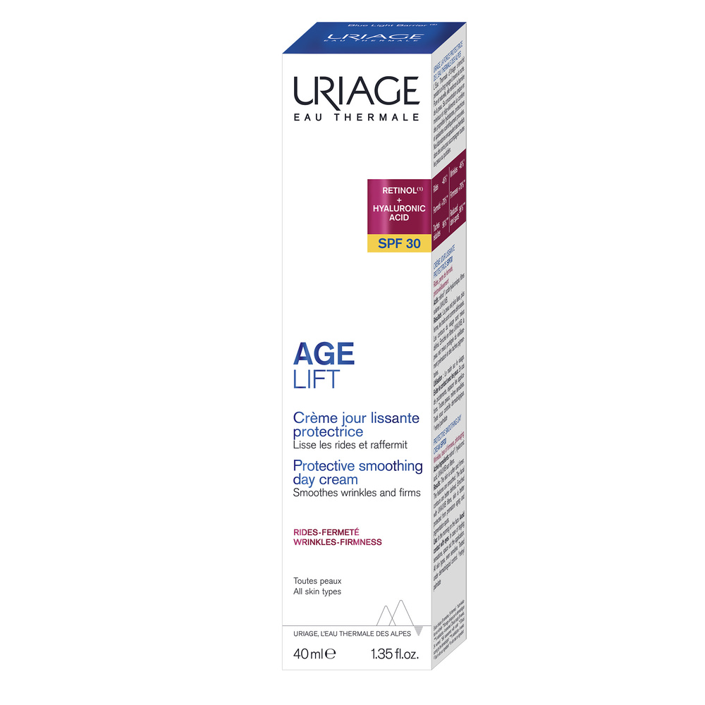 Uriage Crème Jour Lissante Protectrice SPF30 anti-âge Crème jour anti-âge avec protection solaire
