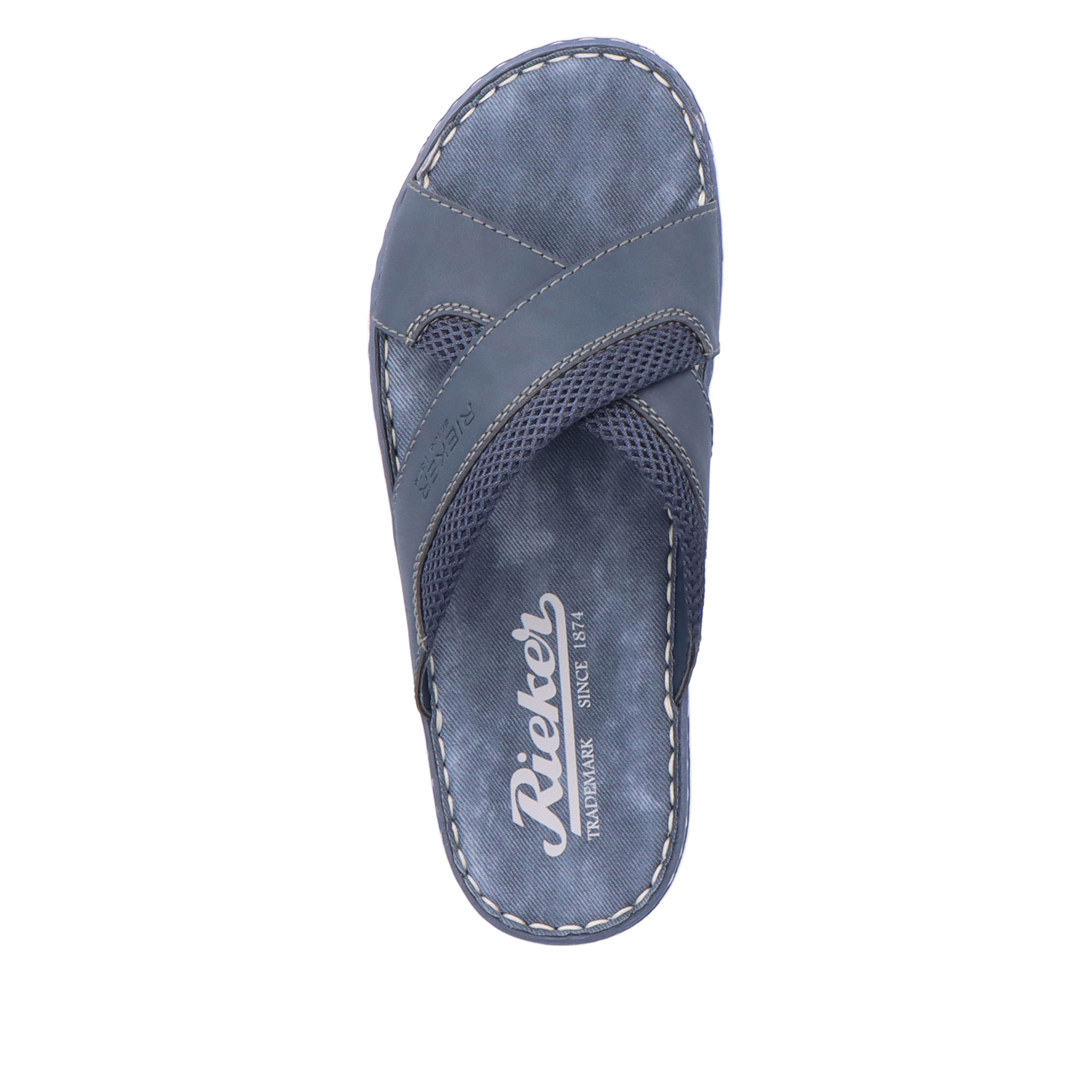 Rieker Herren Pantoletten marineblau