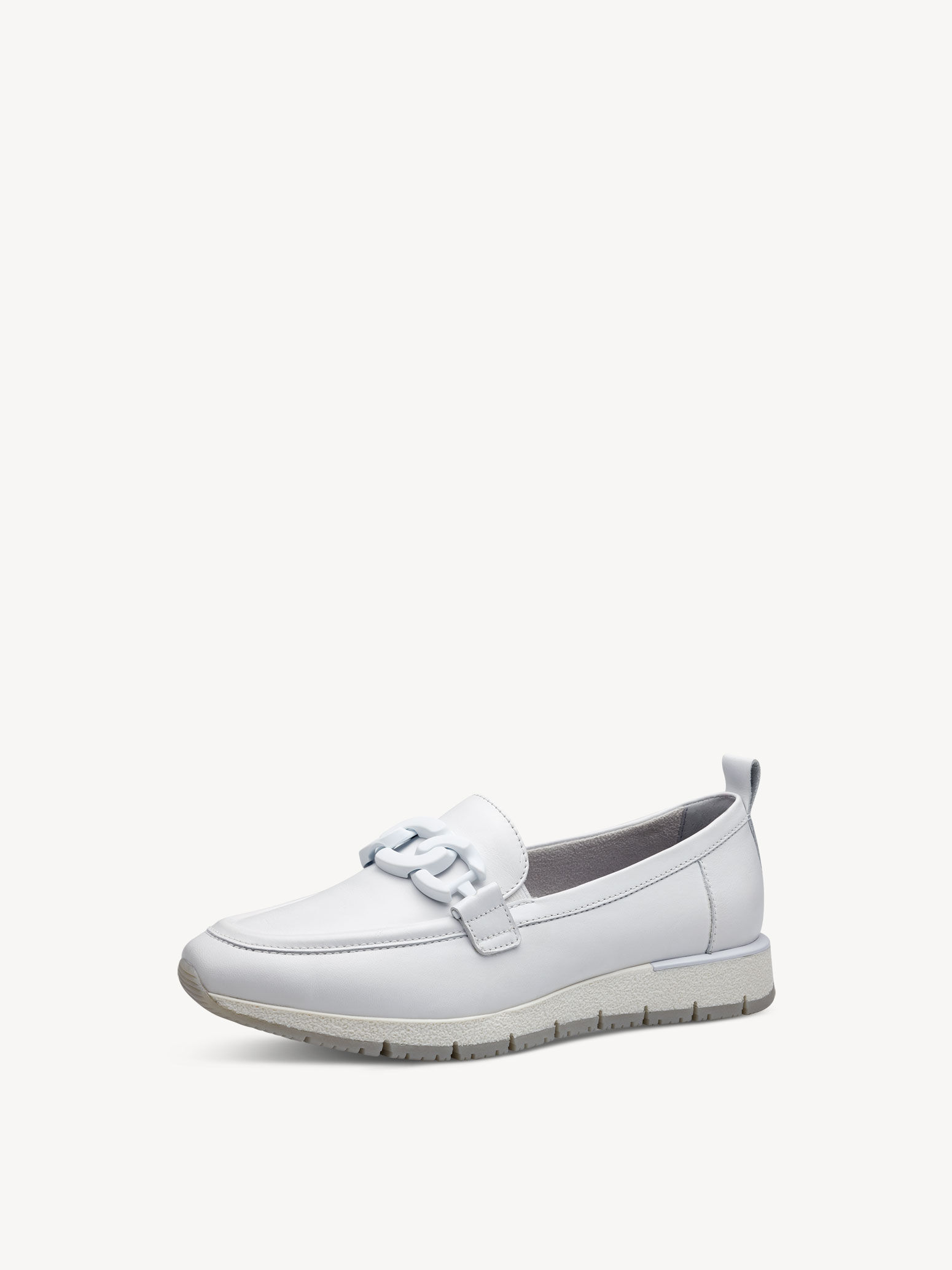 Slipper en cuir - blanc