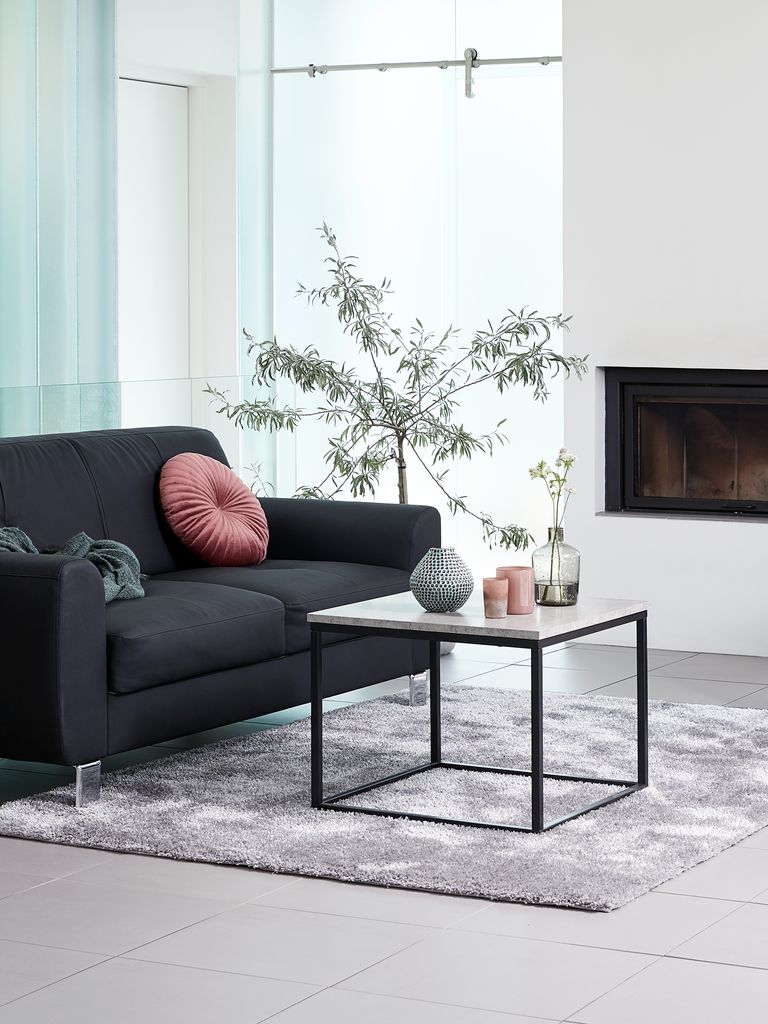 DOKKEDAL Mesa de canto DOKKEDAL 60x60 na cor concreto