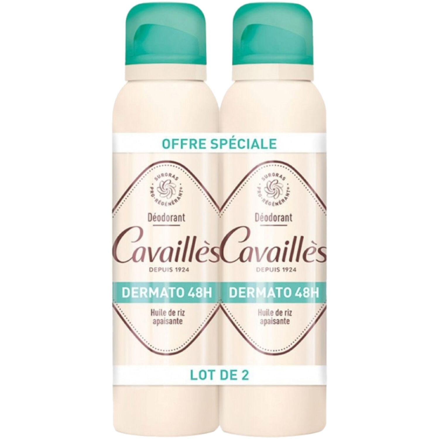 Cavaillès Dermato 48h Déodorant Spray 2x 150 ml