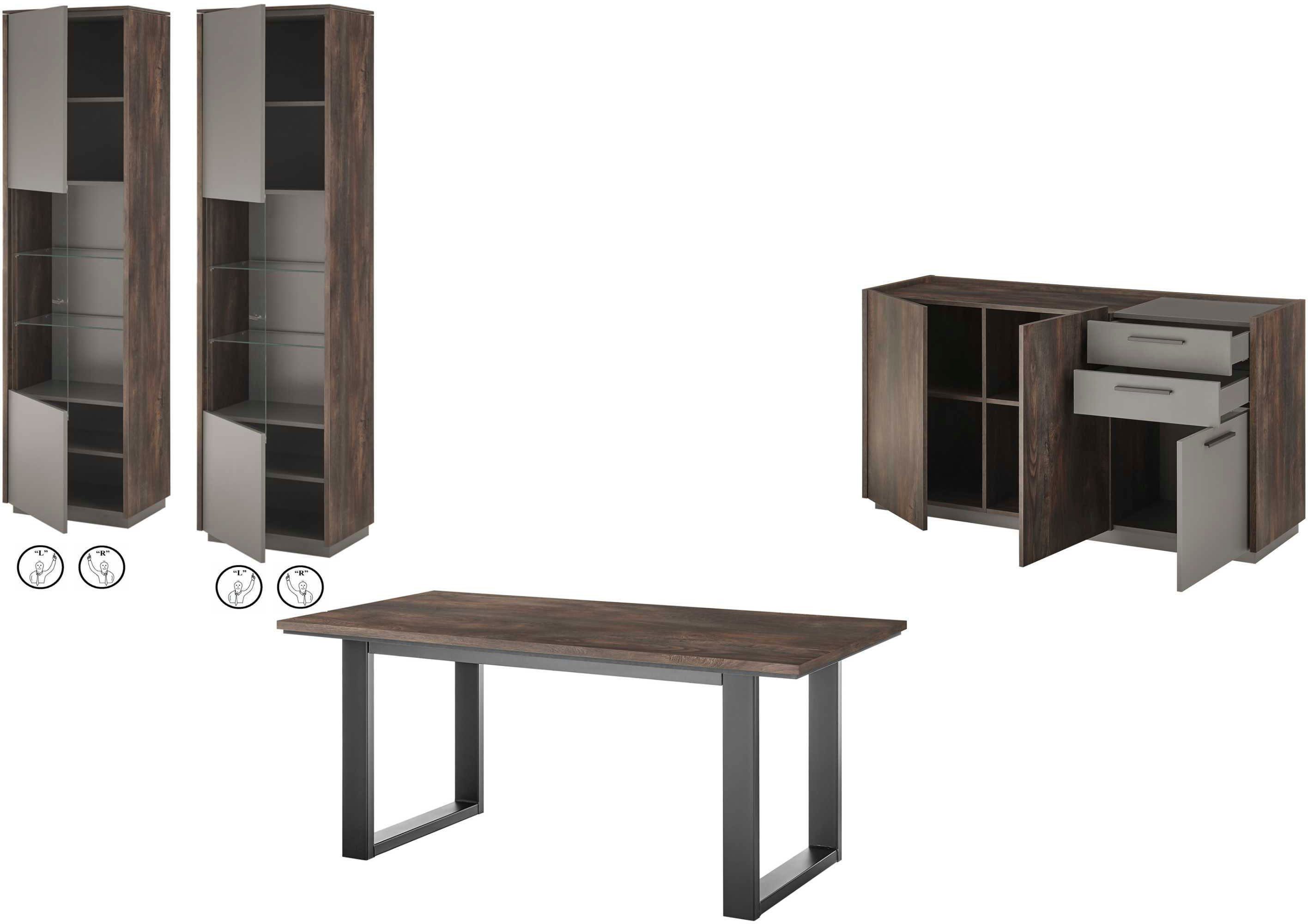 INOSIGN Esszimmer-Set LARGO, (Set, 4-St)