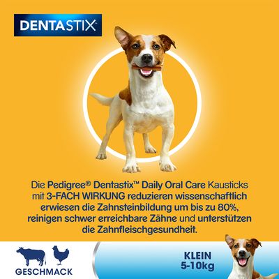 Zahnpflege Snack: Pedigree Dentastix für kleine Hunde (5-10 kg)