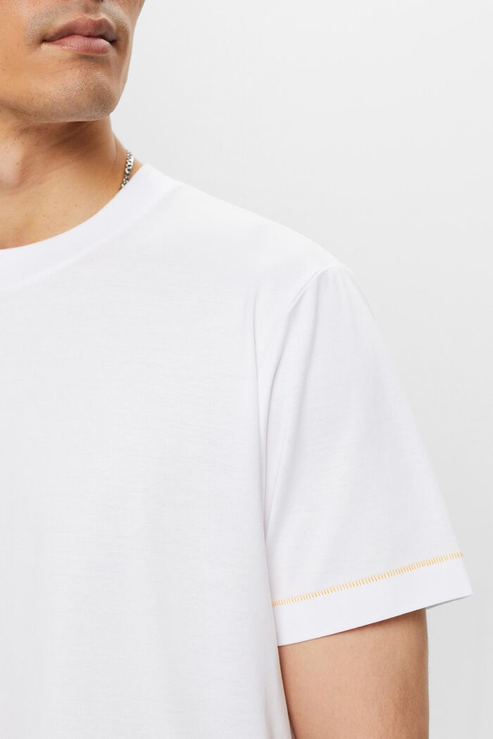 Rundhals-T-Shirt aus Jersey, 100 % Baumwolle