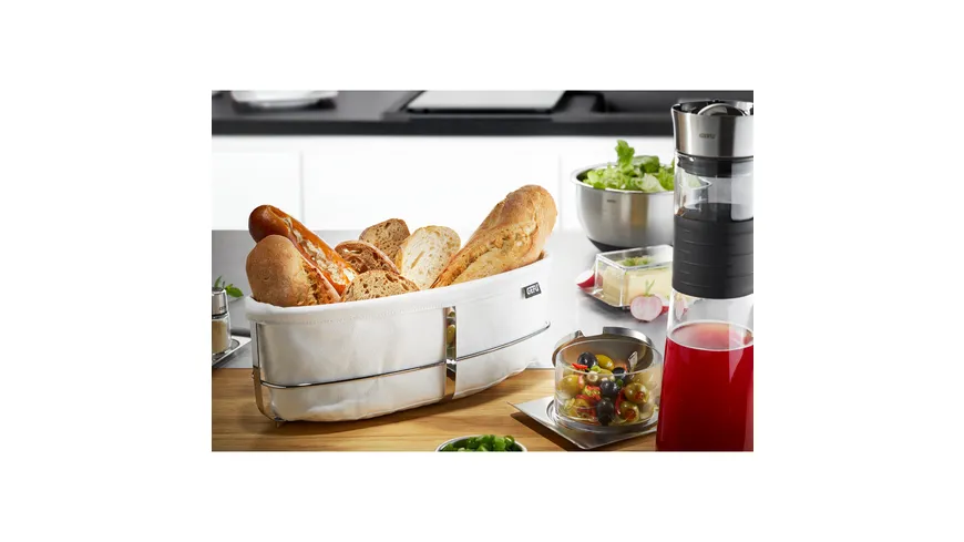 GEFU Brotkorb Brunch oval weiß