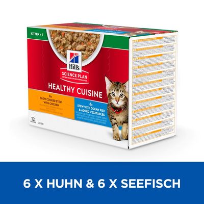 Hill's Science Plan Kitten Healthy Cuisine mit Huhn & Seefisch