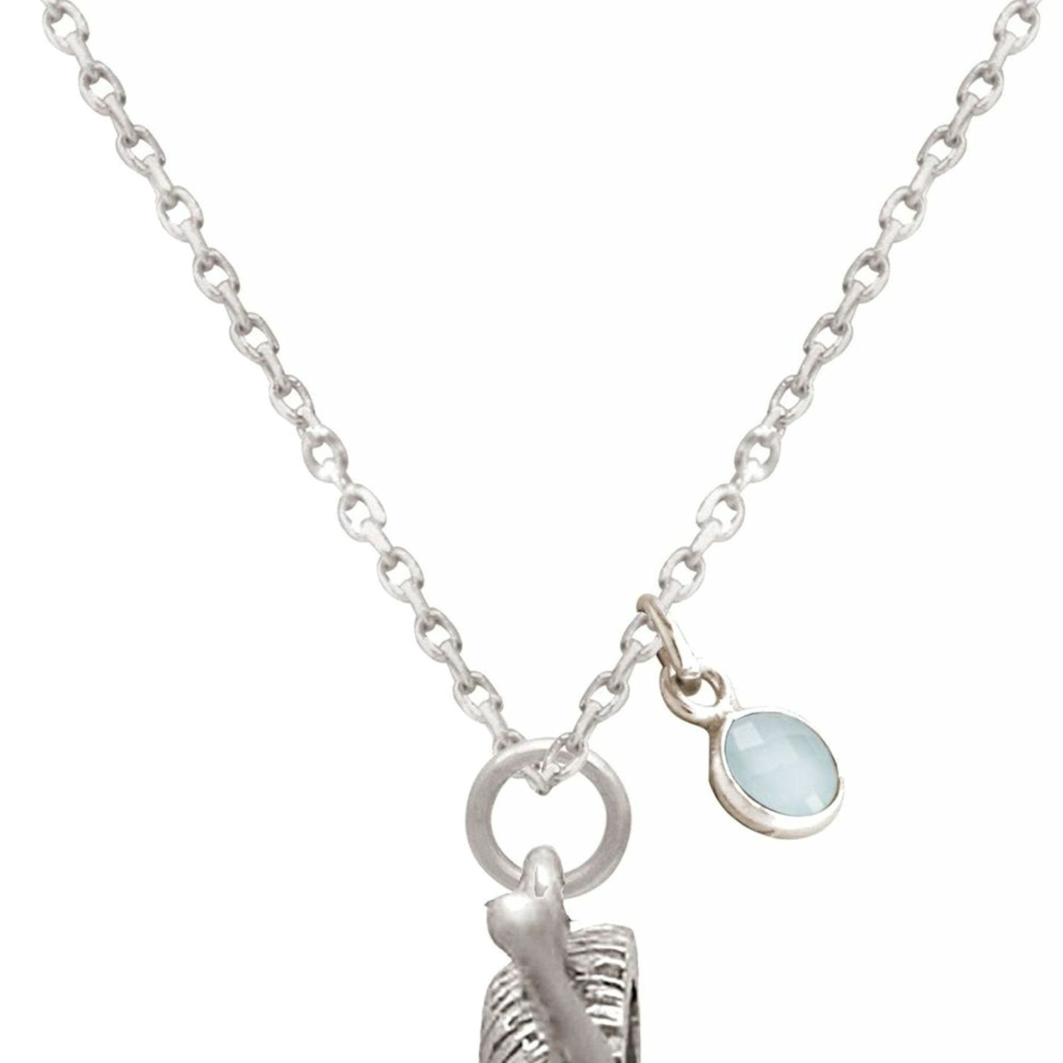 Kette mit Anhänger 'Schnecke Chalcedon'