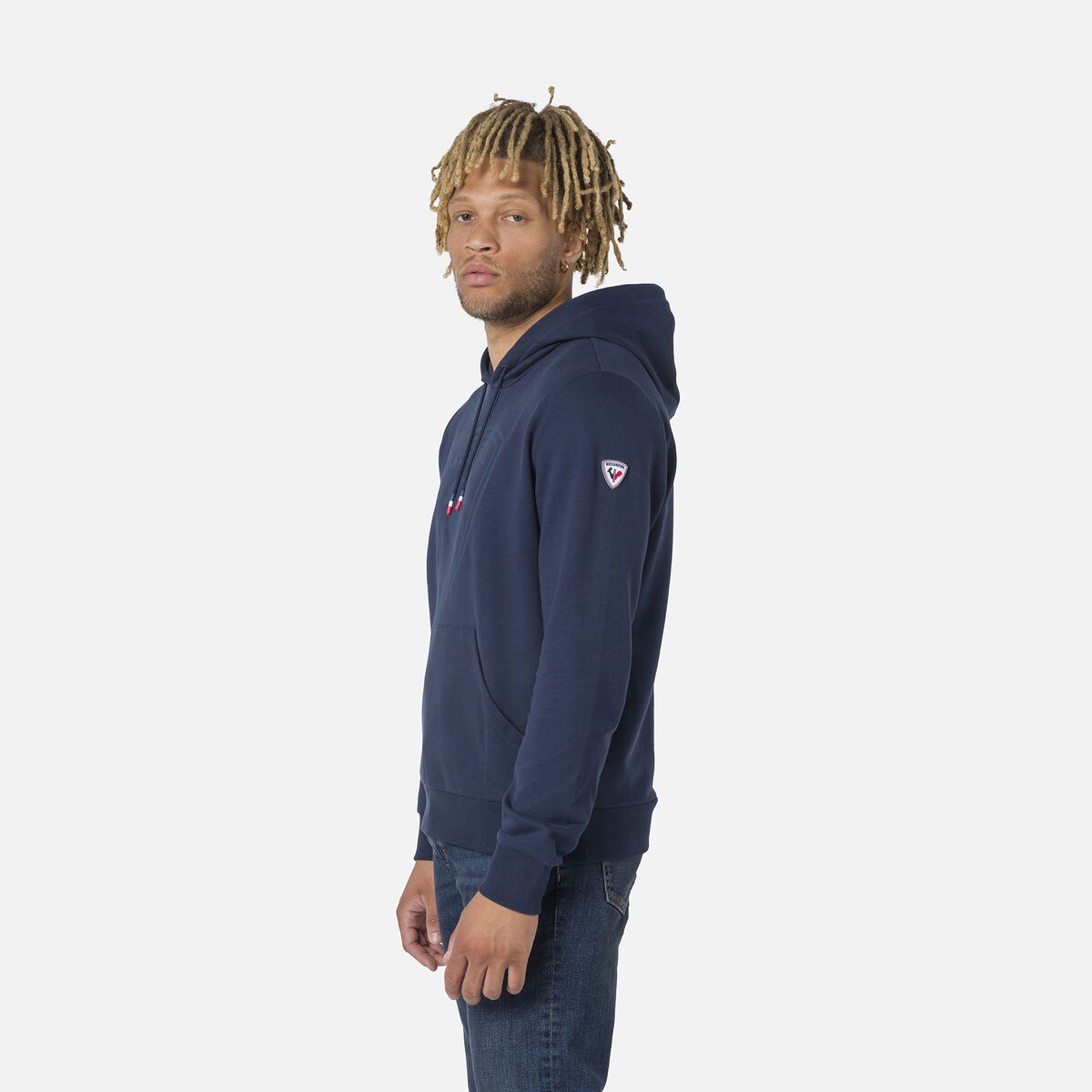 Herrensweatshirt mit Kapuze und Logo