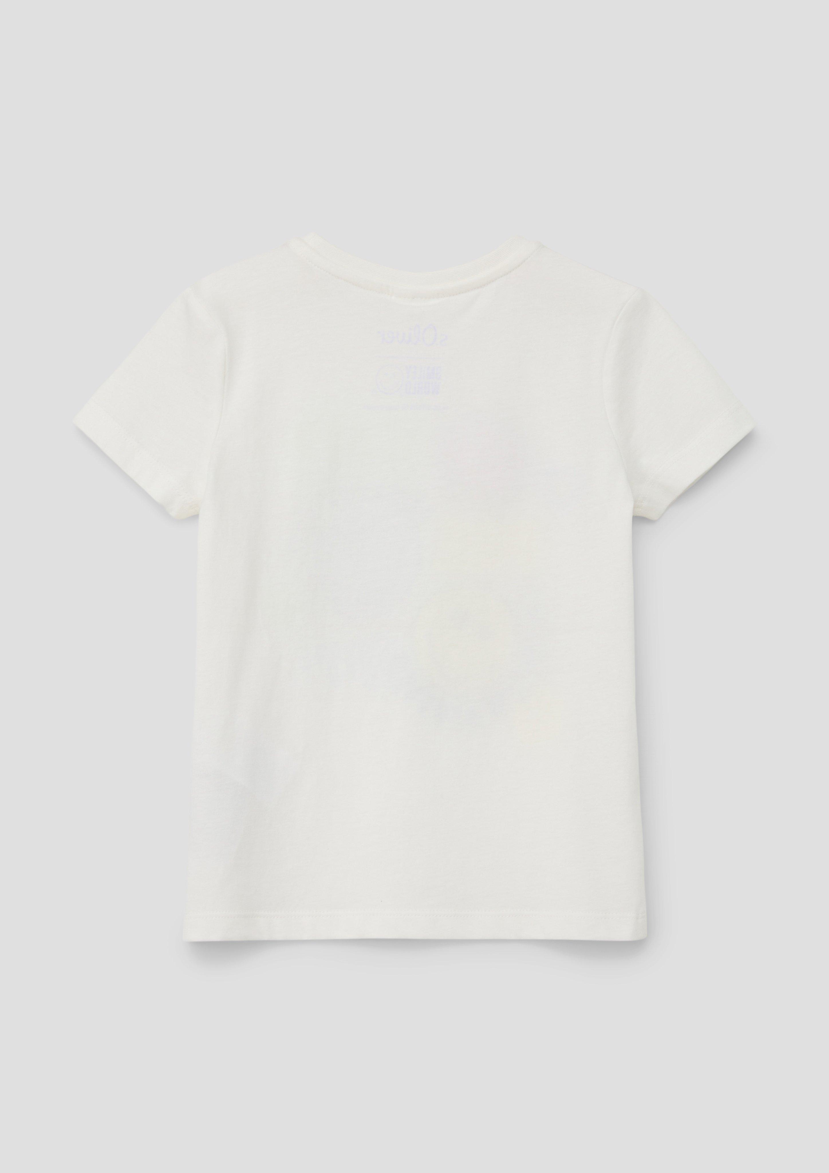 Baumwollshirt mit Smiley-Frontprint  2142056-0210