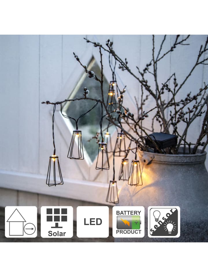 STAR Trading LED Solar-Lichterkette ,Eddy', warmweiß, outdoor, Batterie, 180cm günstig kaufen onesize