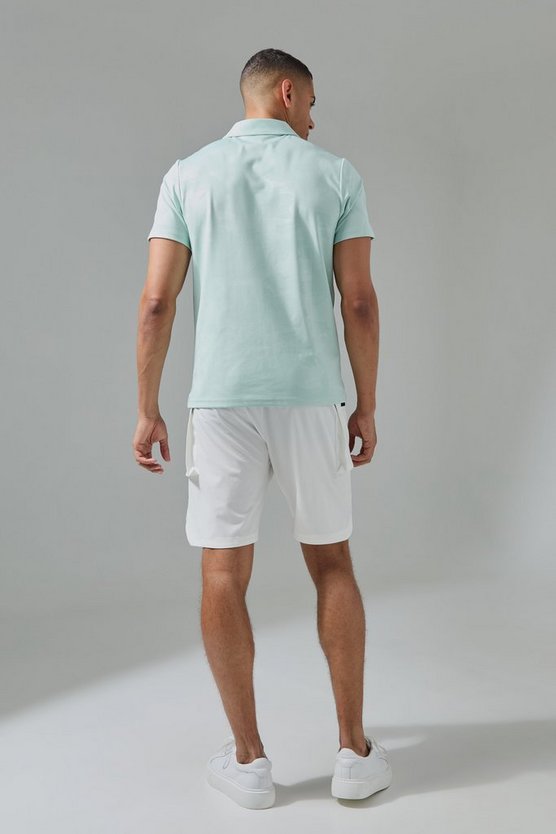 Man Active Camouflage Golf Poloshirt
