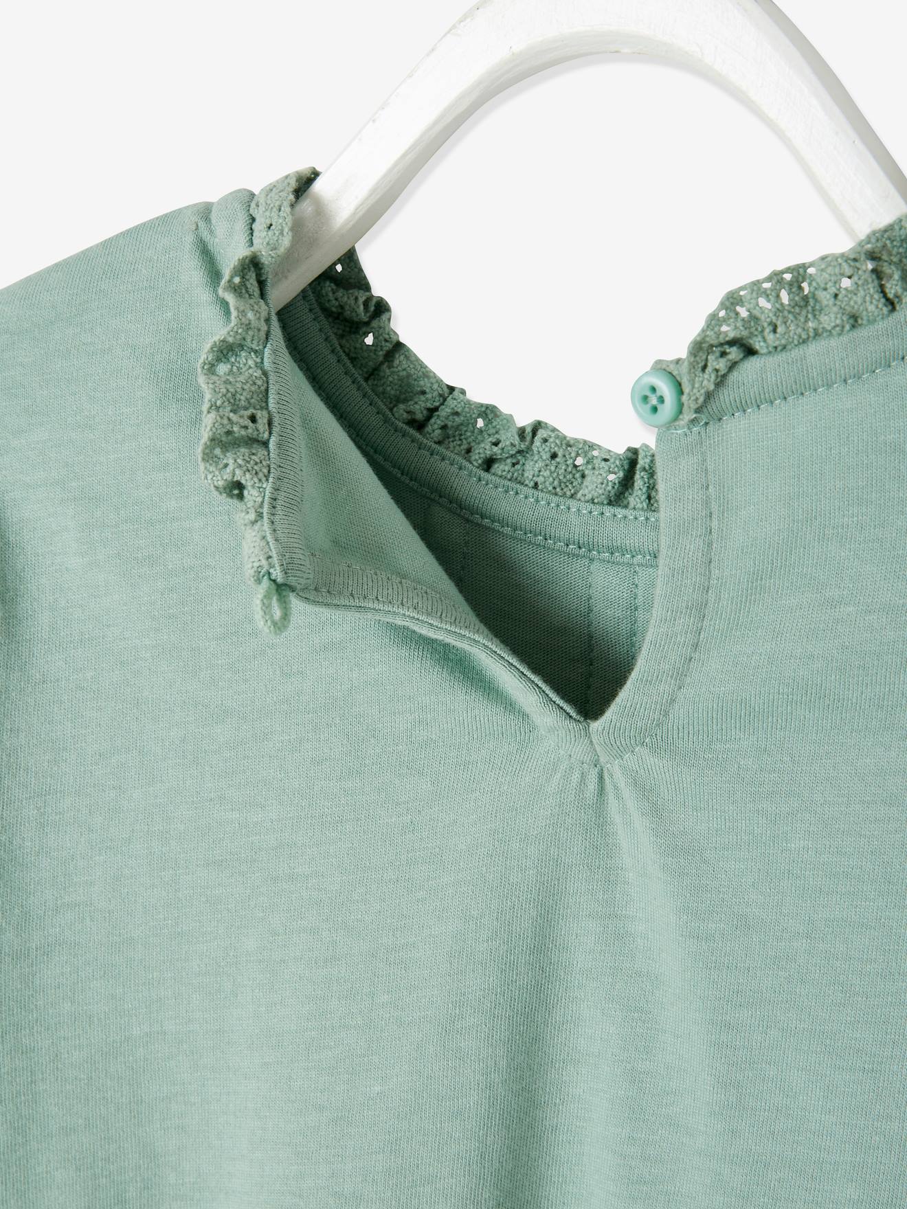 Vertbaudet Mädchen Blusenshirt BASIC - weiß