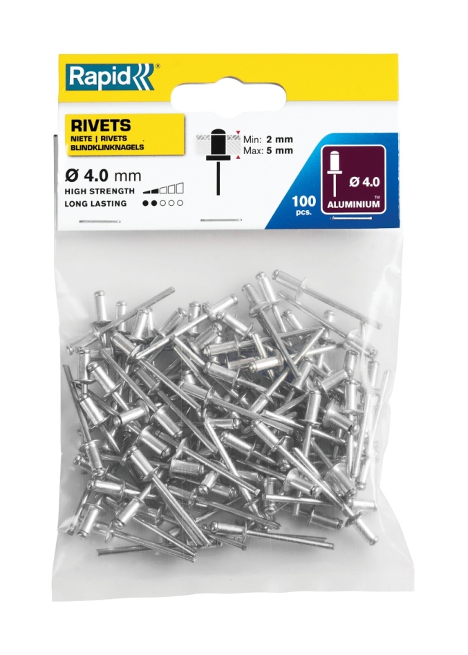 Nituri oarbe standard Rapid 5000378 Ø4.0 x 8 mm 100 bucăți