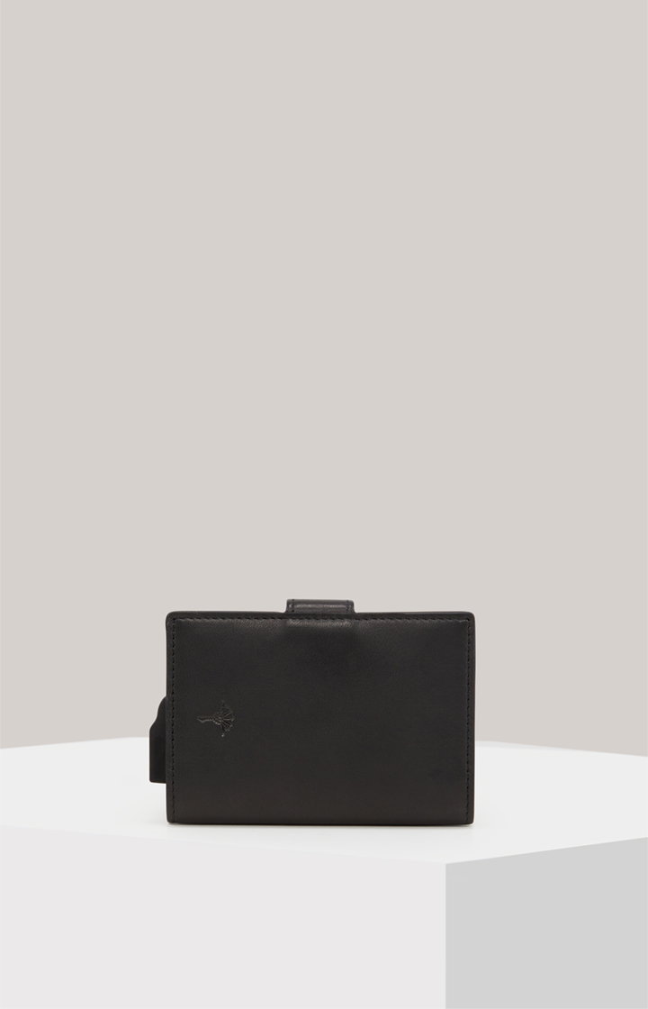 Leder-Karten-Etui Sofisticato C-Two in Schwarz